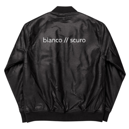 Leather Jacket [bianco//scuro]